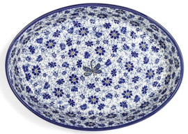 Bunzlau Oval Dish Oval 1550 ml Dragonfly