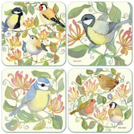 Emma Ball Coasters - Garden Birds - set of 4