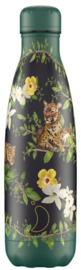 Chilly's Drink Bottle 500 ml Tropical Flowering Leopard -mat met reliëf-