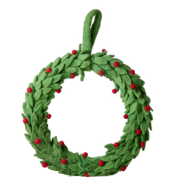 Rice Christmas Wreath Ornament Ø 36 cm