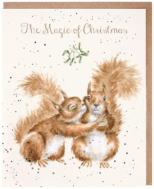 Wrendale Designs 'The Magic of Christmas' Squirrel Christmas Card