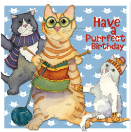 Emma Ball Birthday Card 'Purrfect Birthday'