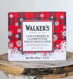 Walkers Mince Pies - Cranberry & Clementine - 4 stuks