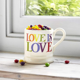 Emma Bridgewater Rainbow Toast Love is Love 1/2 Pint Mug