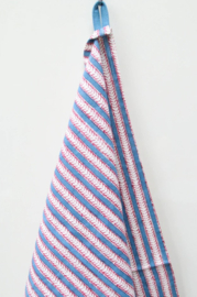 Rozablue Theedoek - Funky Stripes Bright Blue