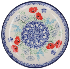 Bunzlau Cake Dish Ø 16 cm Poppy Garden -Limited Edition-