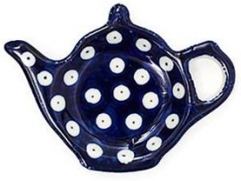 Bunzlau Teabag Dish Teapot Blue Eyes