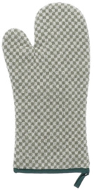 Bunzlau Oven Glove Small Check Dark Green