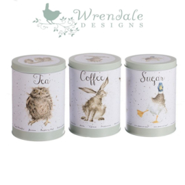 Wrendale Designs Tea, Coffee and Sugar Canisters -green-