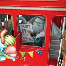 Me&McQ - 3D Wenskaart - The King’s Party Bus