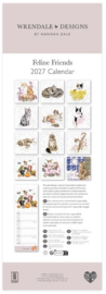 Wrendale Designs 'Feline Friends' Slim Calendar 2027