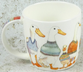 Emma Ball Mug with Gift Box - Dapper Ducks -mok met rond oor-