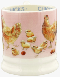 Emma Bridgewater Bright New Morning - Chickens & Chicks 1/2 Pint Mug