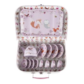 Sass & Belle Woodland Friends Kids' Tea Set -metal-