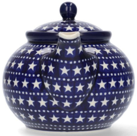 Bunzlau Teapot 1300 ml Blue Stars