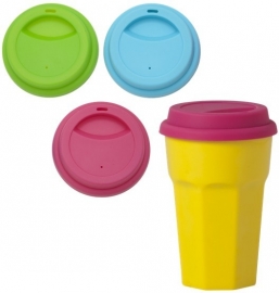 Rice Silicone Lid for Our Melamine Tall Cups in Green, Blue or Pink