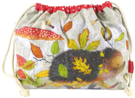 Emma Ball Drawstring Bag - Hedgehog