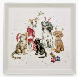 Wrendale Designs 'Office Party' Square Plate