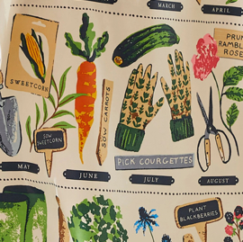 Ulster Weavers Biodegradable Oil cloth Apron - Time to Grow