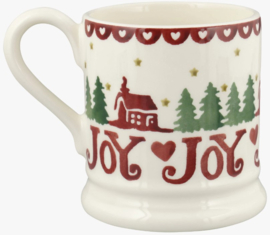 Emma Bridgewater Christmas Cabin Set Of 2 1/2 Pint Mugs