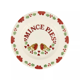 Emma Bridgewater Christmas Joy Robin Mince Pies 8 1/2 Inch Plate