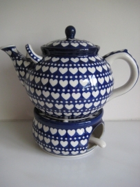 Bunzlau Tea Stove for Teapot 1300 & 2000 ml Blue Valentine