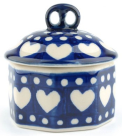 Bunzlau Miniature Box Blue Valentine