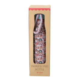 Rice Isolating Drinking Bottle with Fall Floral print - RVS