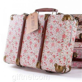 Sass & Belle Vintage Floral Suitcase Roses