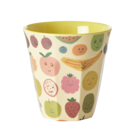 Rice Medium Melamine Cup - Happy Fruits Print