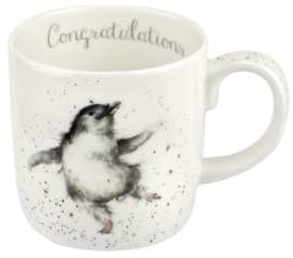 Wrendale Designs Large 'Congratulations' Mug -Penguin-