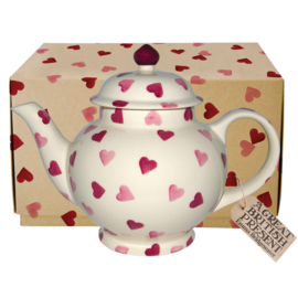 Emma Bridgewater Pink Hearts 4 Mug Teapot Boxed