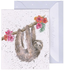 Wrendale Designs 'Hanging Around' miniature Card