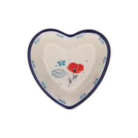 Bunzlau Baking Dish Heart 160 ml Flower Field -Limited Edition-