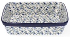 Bunzlau Oven Dish Rectangular 1880 ml - Blue Olive - 19 x 7 x 24 cm