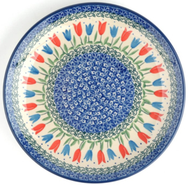 Bunzlau Plate Ø 23,5 cm Tulip Royal