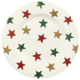 Emma Bridgewater - Red, Green & Gold Star - 8 1/2 Inch Plate