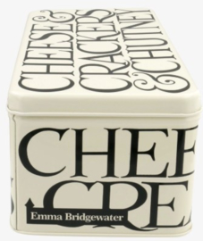 Emma Bridgewater Black Toast Long Rectangular Tin -langwerpig-
