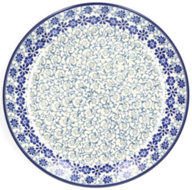 Bunzlau Plate Ø 20 cm Blue Fountain