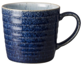 Denby Studio Blue Cobalt/Pebble Ridged Mug 400 ml