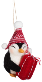Sass & Belle Penguin with Gift Felt Decoration