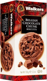 Walkers Belgian Chocolate Chunk Biscuits - 9 stuks - 150 gr THT 30-07-2024