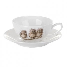 Wrendale Designs Large Cup & Saucer Owls