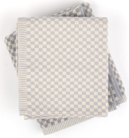 Bunzlau Tea Towel Small Check Grey