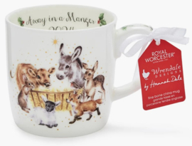 Wrendale Designs Large Mug 'Away in a Manger' Limited Edition 2024 -22-carat gold detailing-