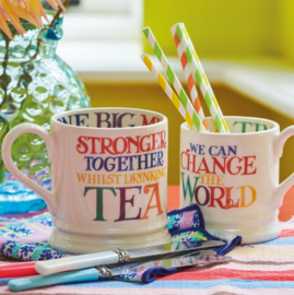 Emma Bridgewater Rainbow Toast - Change The World 1/2 Pint Mug