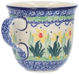 Bunzlau Tulip Mug 200 ml Dancing Daffodils -Limited Edition-