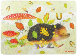 Emma Ball Placemat - Hedgehog 28,5 x 20,8 cm - per stuk