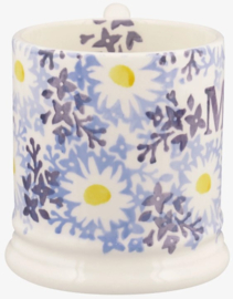 Emma Bridgewater Blue Daisy Fields Mum - 1/2 Pint Mug