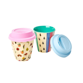 Rice Silicone Lid for Our Small Melamine Cup in Pink or Baby Blue